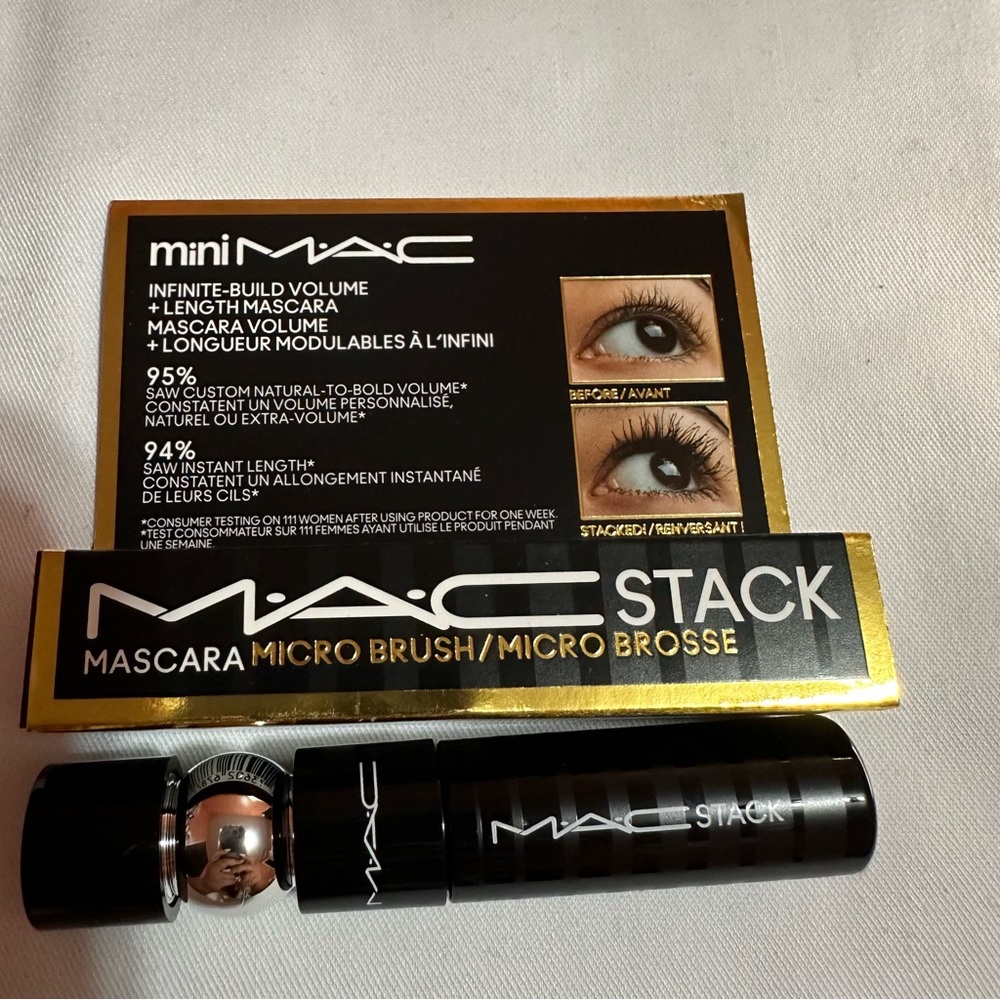 MAC Cosmetics mini MAC stack mascara - micro brush - black